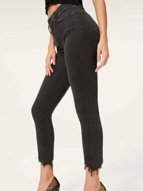 Good American Good Legs Crop - Washed black size 2/26 High rise skinny jeans